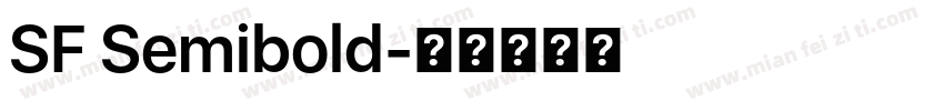 SF Semibold字体转换